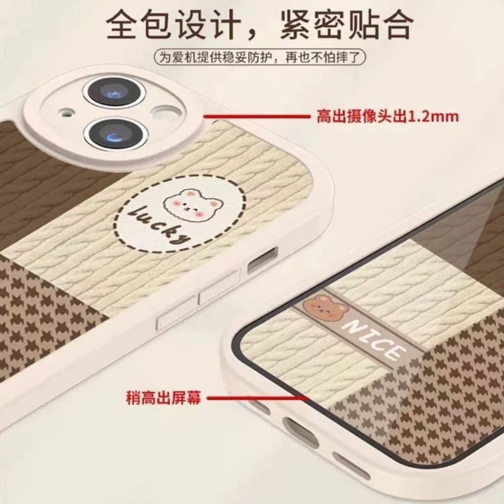 ✅Ốp Điện Thoại Vân Đan Hình Thỏ Chống Sốc Cho iPhone13pro max 14 / 12 / 11 7 / 8plus xr