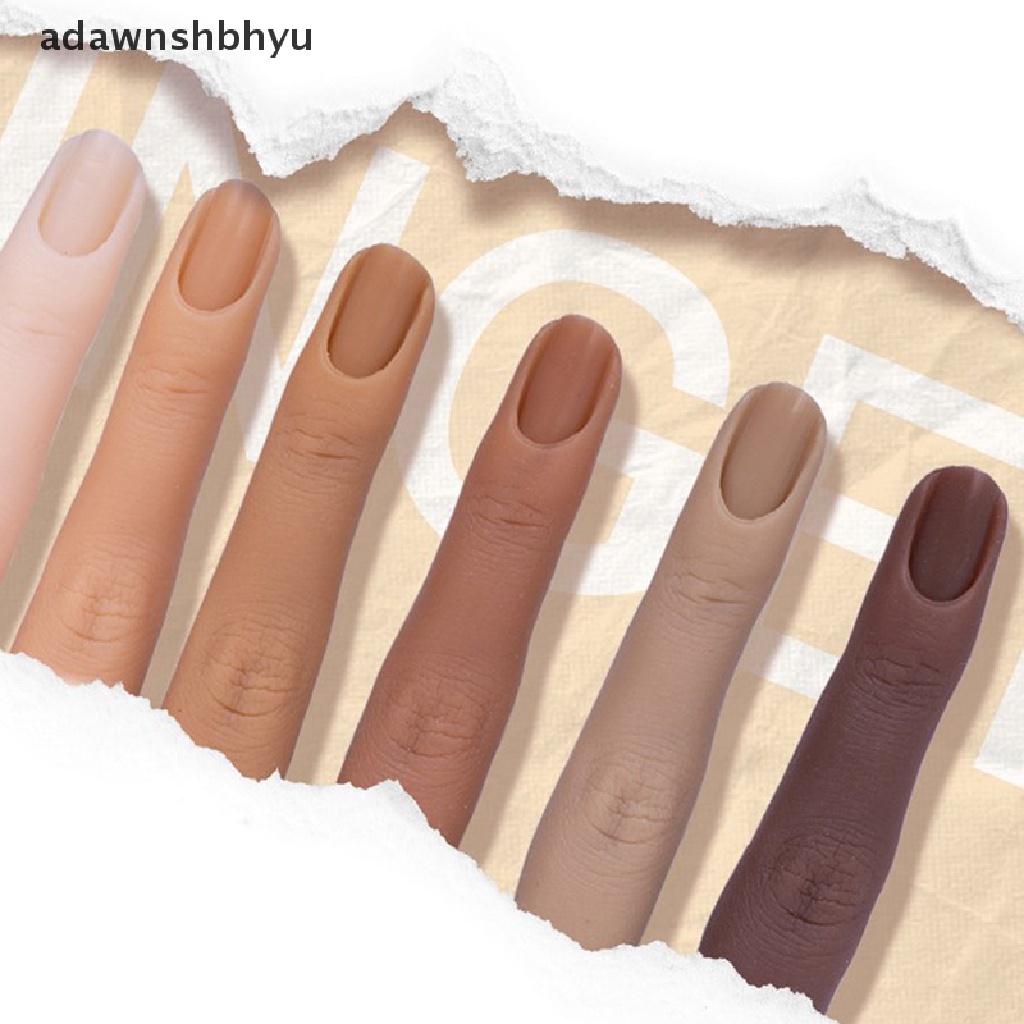 Mô Hình Bàn Tay Giả Bằng Silicon Kèm Khớp Nối Có Thể Uốn Cong Dùng Luyện Tập Làm Móng