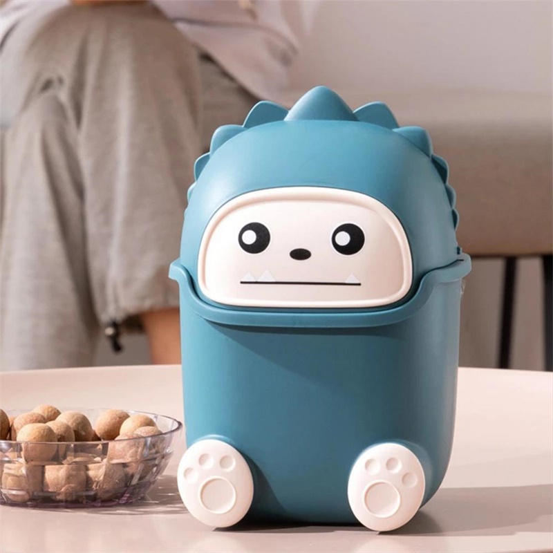 Thùng Rác Mini Để Bàn Họa Tiết Hoạt Hình Dễ Thương Trang Trí Nhà Cửa / Văn Phòng