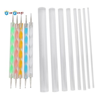 Mandala Dotting Tools Set For Painting Rocks,Painting Rocks Dot Kit, Rock Stone Painting Pen Polka Dot Tool Template Cosmetic Brush