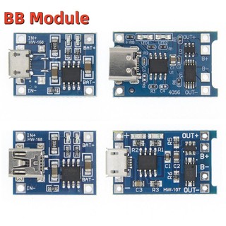 Mô đun sạc pin lithium 18650 lithium bảo vệ 5v 1a micro usb kép tp4056