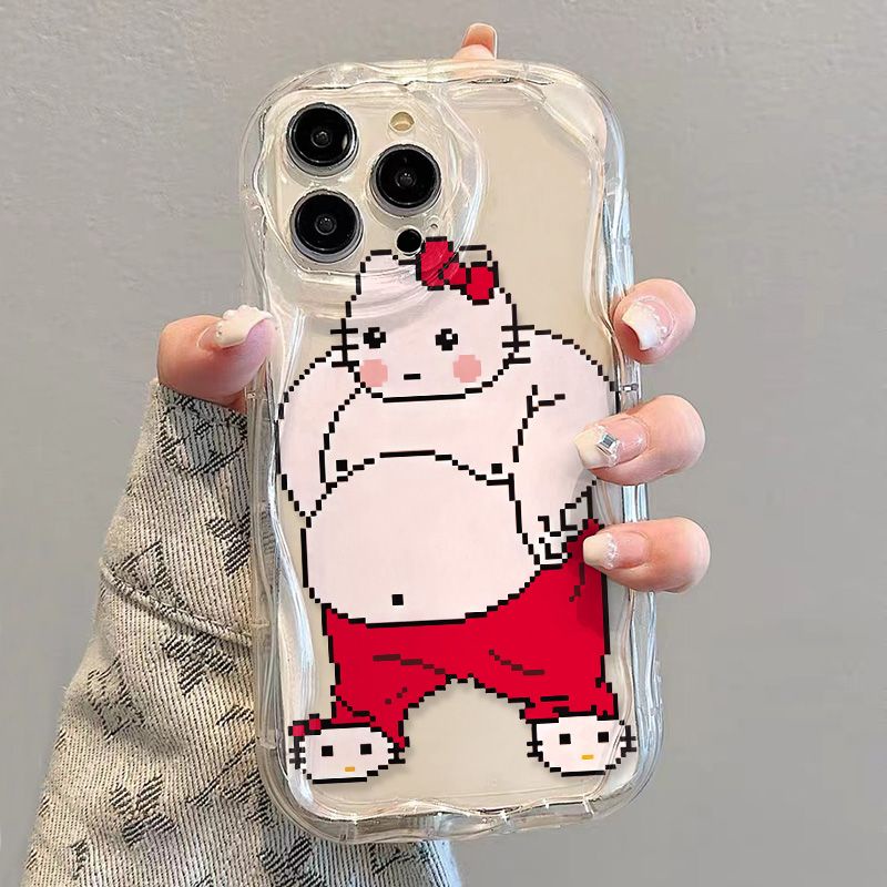 ✅Ốp Điện Thoại Mềm Trong Suốt Chống Sốc Hình Hello Kitty Cho iPhone14 / 13promax 12 / 11 7 / 8p xsxr 9EQG
