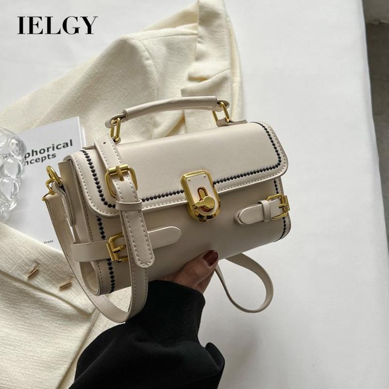 Túi đeo chéo IELGY dáng vuông nhỏ phong cách Pháp thời trang cao cấp cho nữ