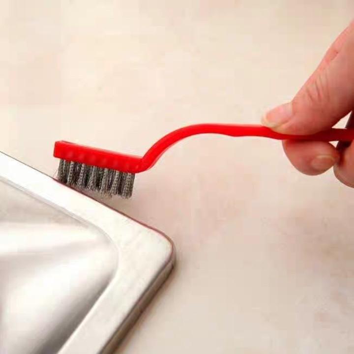 Bộ 3 bàn chải sắt đánh rỉ, cán nhựa - Thingkdis