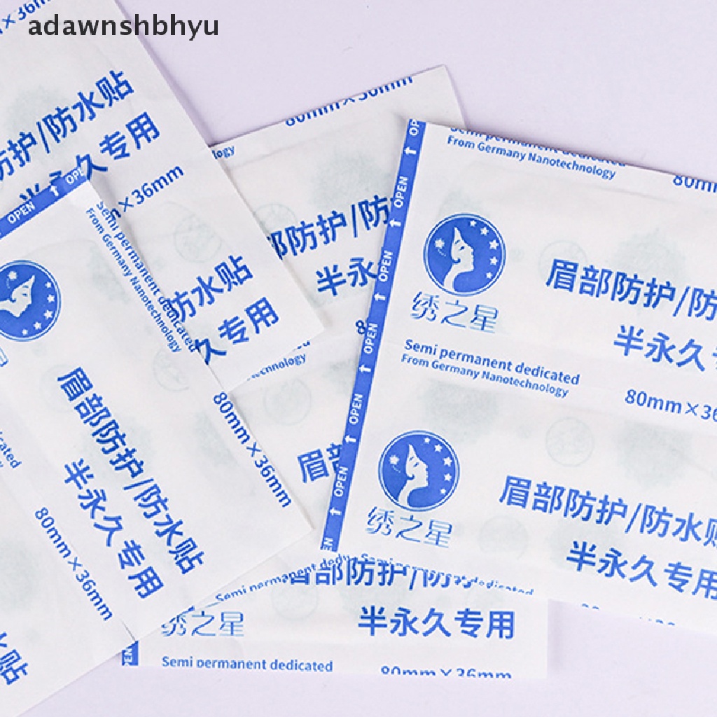 Bộ 10 Miếng Dán Bảo Vệ Lông Mày Chống Thấm Nước adawnshbhyu