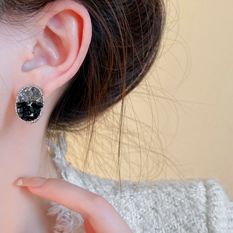 Bông Tai Hình Học Đơn Giản Bằng Bạc Thời Trang Hàn Quốc Sang Trọng