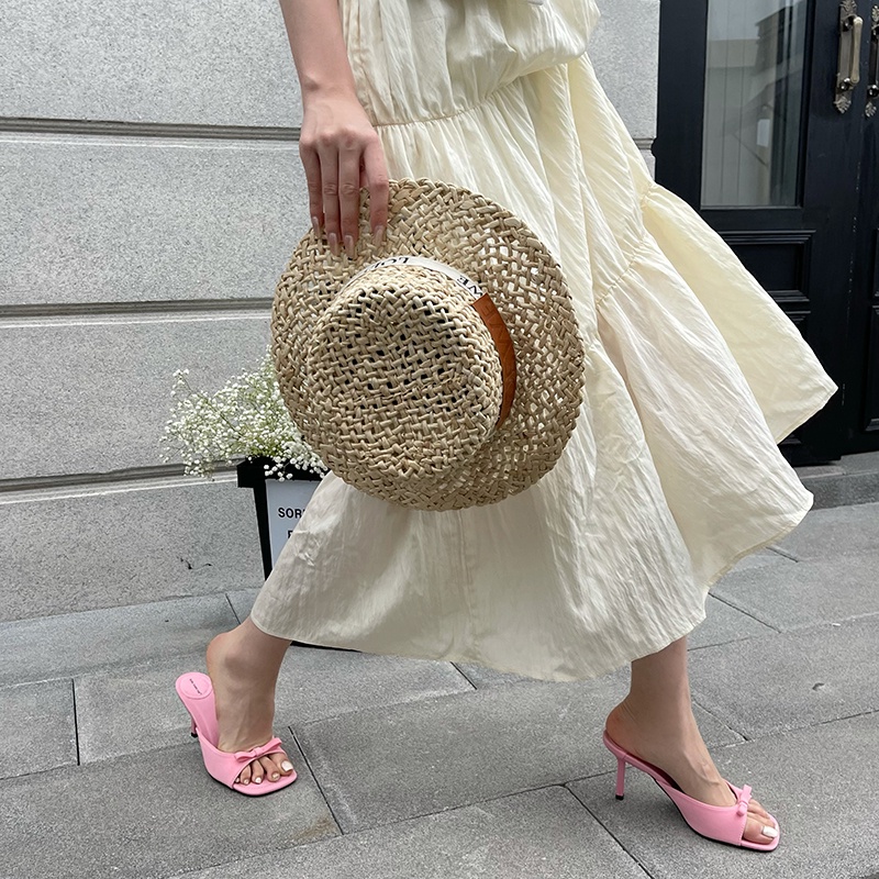 Sandal Cao Gót Mũi Vuông Thiết Kế Mới Thời Trang Mùa Hè Dành Cho Nữ