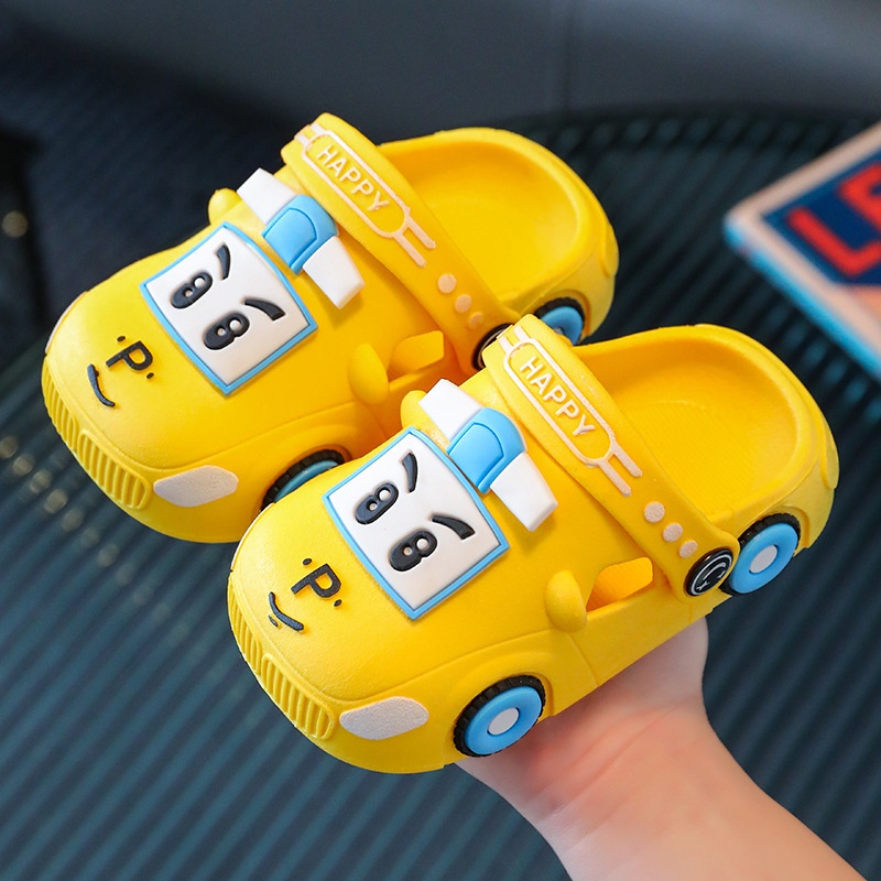 Xăng đan AYUER đế mềm chống trượt chống va chạm kiểu xe hơi hoạt hình dành cho trẻ em