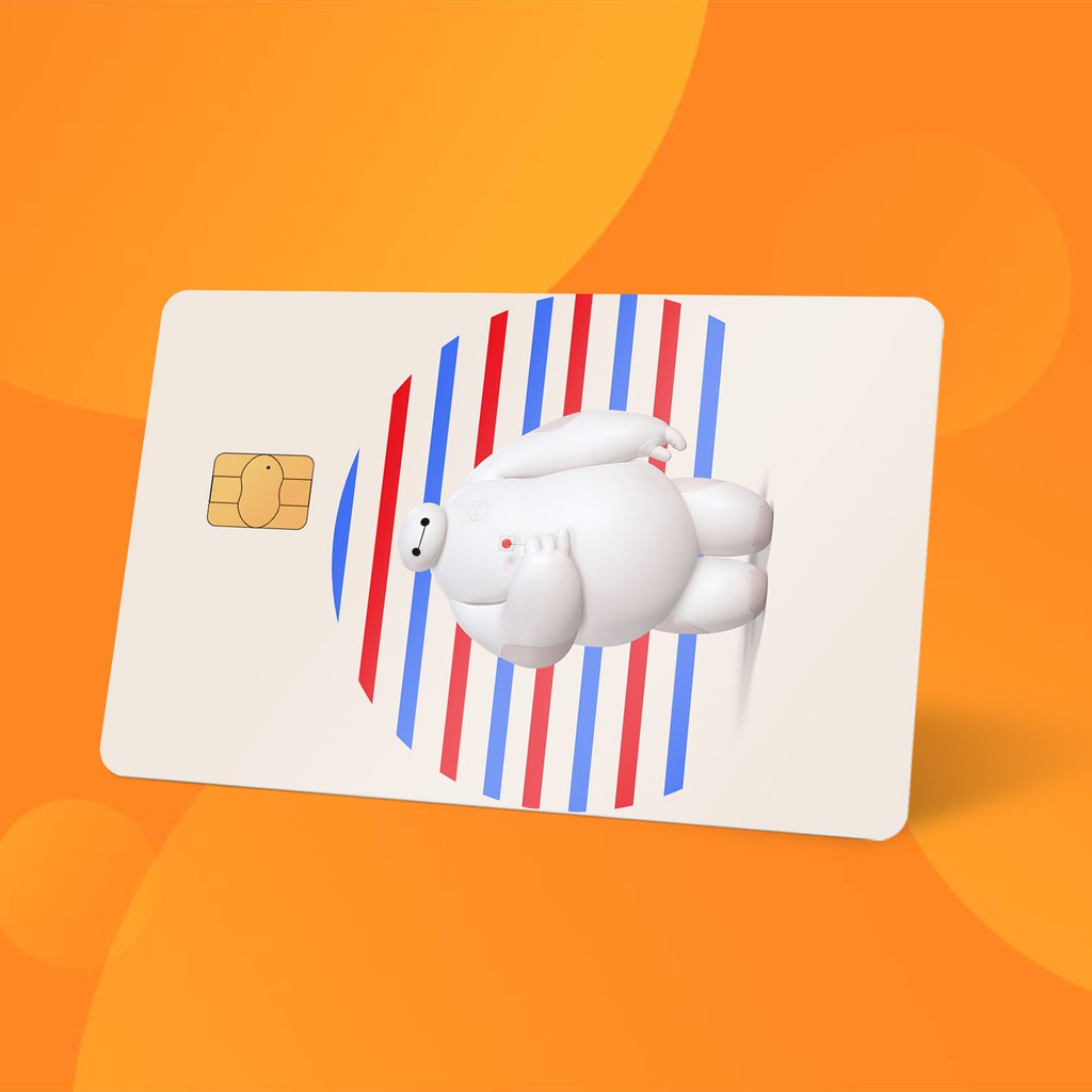 Miếng Dán Thẻ Card Baymax | SKIN ATM, Thẻ Chung Cư Trang Trí - Chất Liệu Decal Vinyl Chống Nước