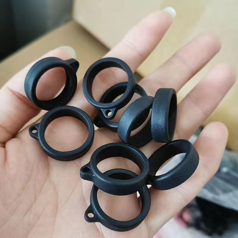 13mm square ring DIY silica gel hanging ring anti-slip hanging ring rope accessories black silica gel ring | BigBuy360 - bigbuy360.vn