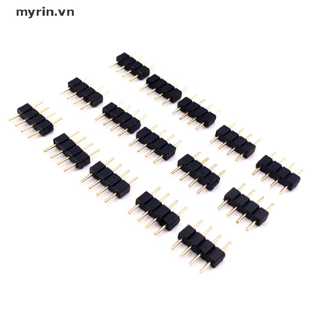 Set 10 Đầu Nối 4 Chấu RGB 4 Chấu Cho Dây Đèn LED RGB 5050 3528