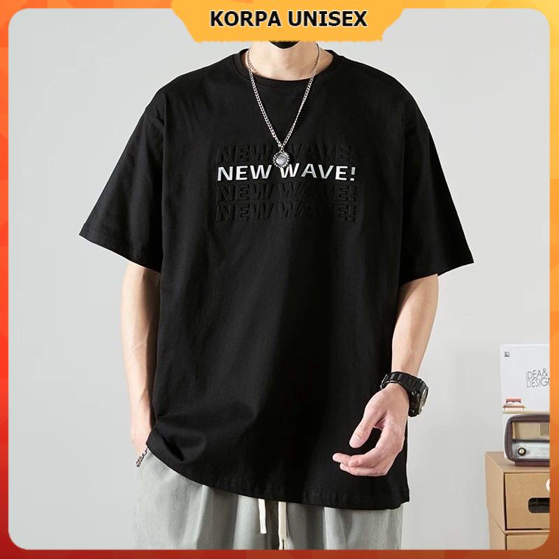 [ IN NỔI ] Áo thun tay lỡ form rộng in chữ NEW WAVE 2 - phông ulzzang oversize unisex nam nữ Korpa