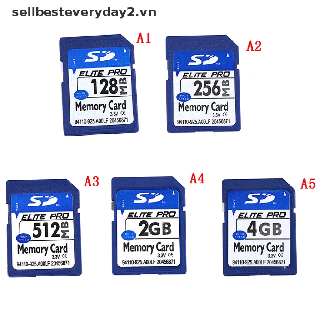 Thẻ Nhớ Tiêu Chuẩn 128MB 256MB 512MB 2GB 4GB SD