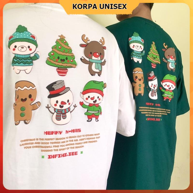 [ IN NỔI ] Áo thun tay lỡ form rộng hoạ tiết Giáng Sinh - phông ulzzang cotton unisex nam nữ