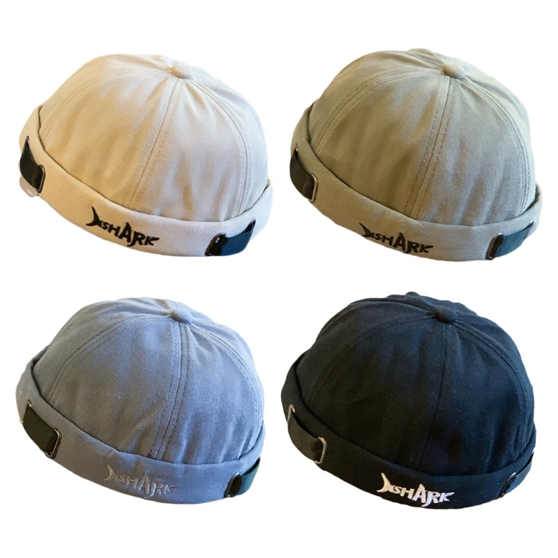 WIT Cool Cotton Beanie Hat Vintage Thủy Thủ Mũ Đẹp Trai Docker Hat Có Thể Điều Chỉnh Docker Hat Cho 