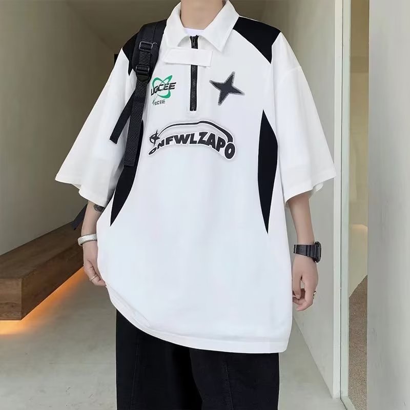 Áo polo Ngắn Tay Dáng Rộng Thời Trang Mùa Hè Hàn Quốc 2023