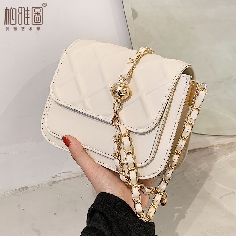 Túi đeo chéo nữ trần trám dây xích đi học đi làm