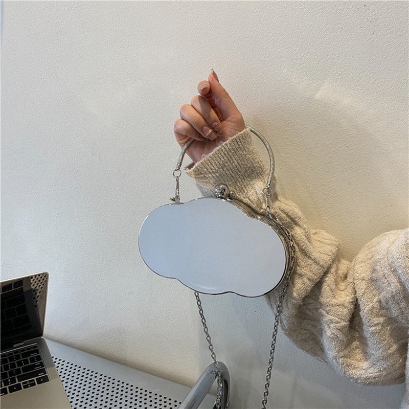 Túi Đeo Vai Đựng Son Môi Cỡ Nhỏ Màu Vàng Lấp Lánh Thời Trang Cho Nữ