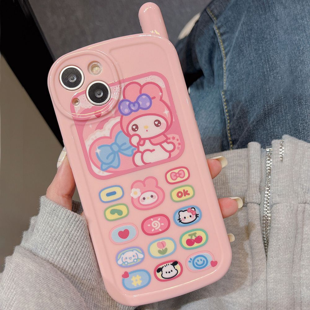 Ốp Điện Thoại TPU Dẻo Họa Tiết Hoạt Hình Melody 3D Dễ Thương Chống Bụi Bẩn / Rơi Cho IPhone 11 12 13 14 Pro Max