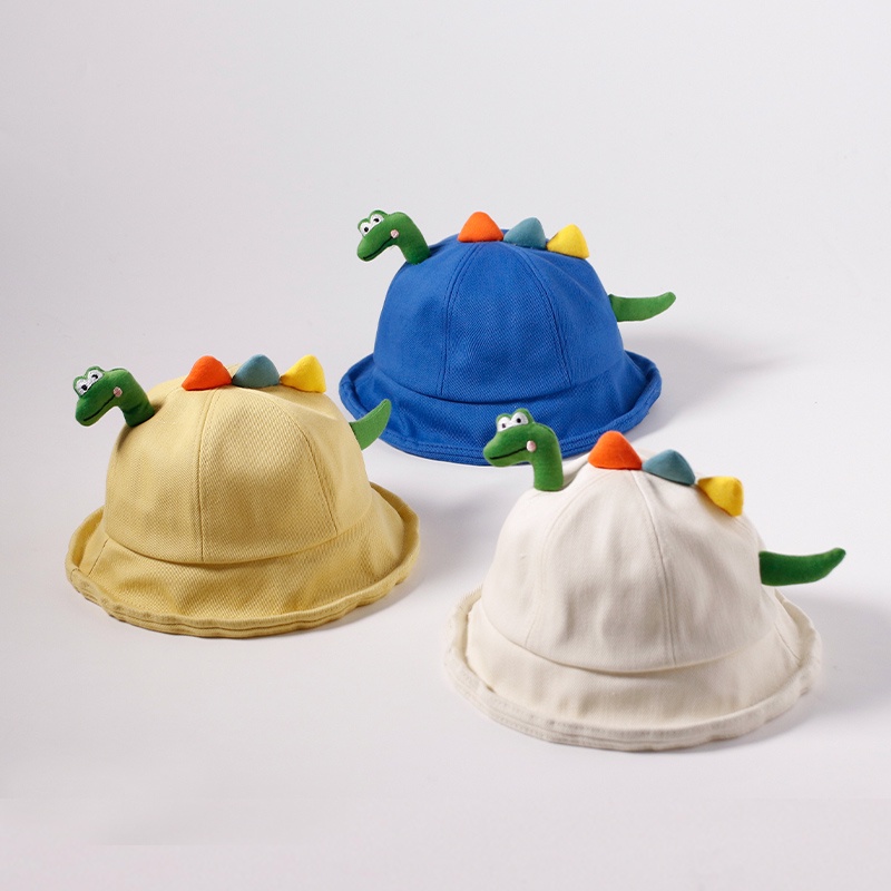 Nón Tai Bèo Chống Nắng Hình Khủng Long Siêu Dễ Thương Phong Cách Hàn Quốc Cho Bé Trai Và Gái