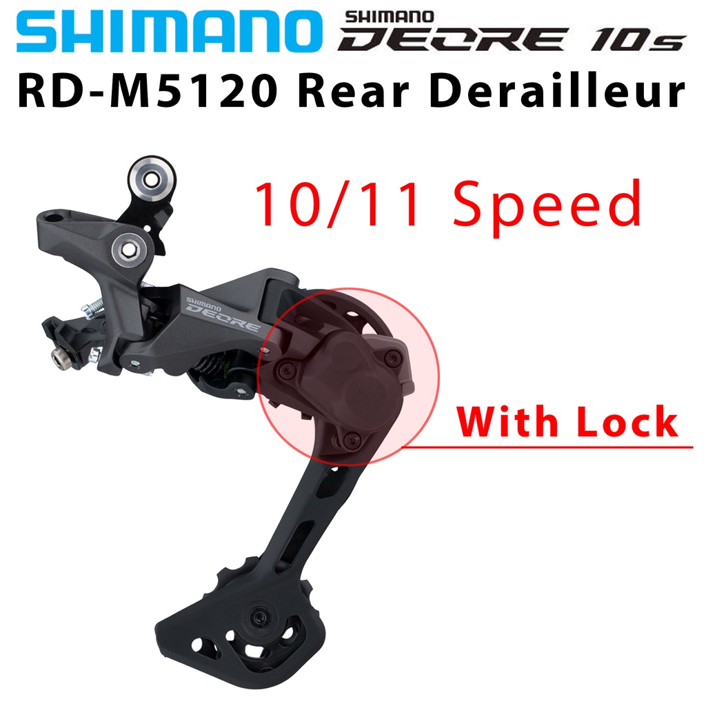 Bộ Đề Sau Xe Đạp Leo Núi Shimano DEORE M5120 SGS RD-M5120 10S 11S MTB SHADOW 2 * 11 11v