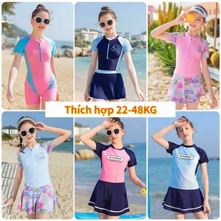 Đồ Bơi Một Mảnh Dạng Váy Cho Bé Gái (105-155cm)