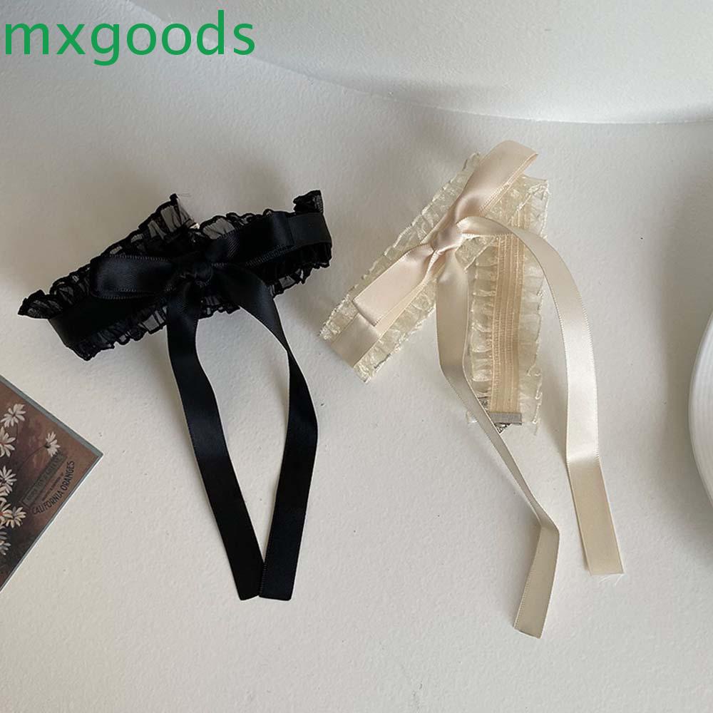 Vòng cổ choker vải ren thắt nơ thời trang hàn quốc ngọt ngào cho nữ