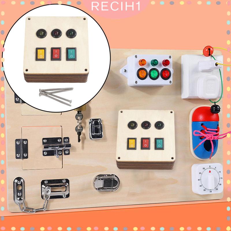 Đồ Chơi Bảng Công Tắc Đèn Giáo Dục Sớm Cho Bé Từ 3 4 5 6 Tuổi