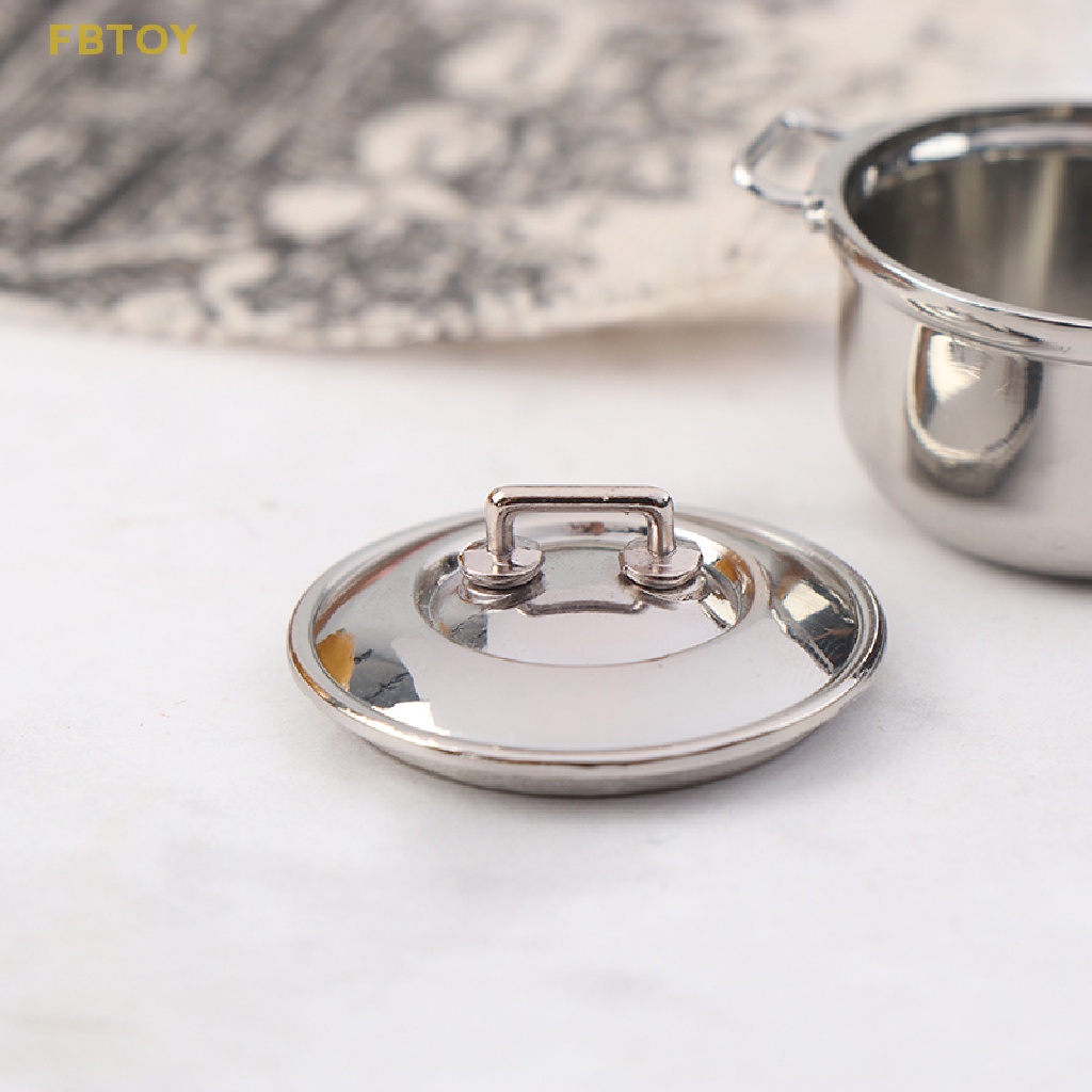 Nồi Hầm Bằng Thép Không Gỉ 1 / 12 Cho Nhà Búp Bê