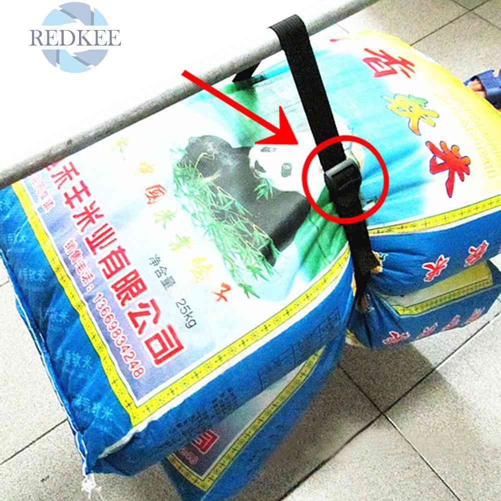 Dây Đai Buộc Hành Lý Du Lịch Bằng Nylon Màu Đen