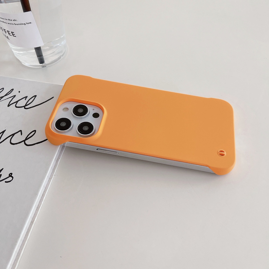 Ốp Điện Thoại Nhám Không Khung Cho iphone 15 14 13 12 11 pro max mini plus