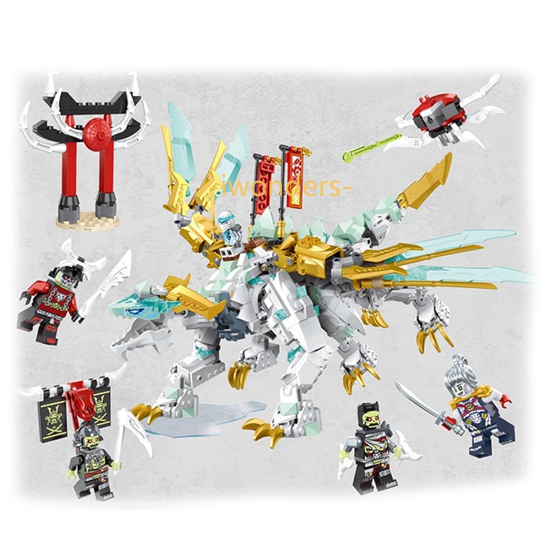 Ninjago Zane Của Băng Rồng Sinh Vật 71786 Khối Xây Dựng Lloyd's Golden Ultra Dragon Mẫu Đồ Chơi Bé Trai Quà Tặng