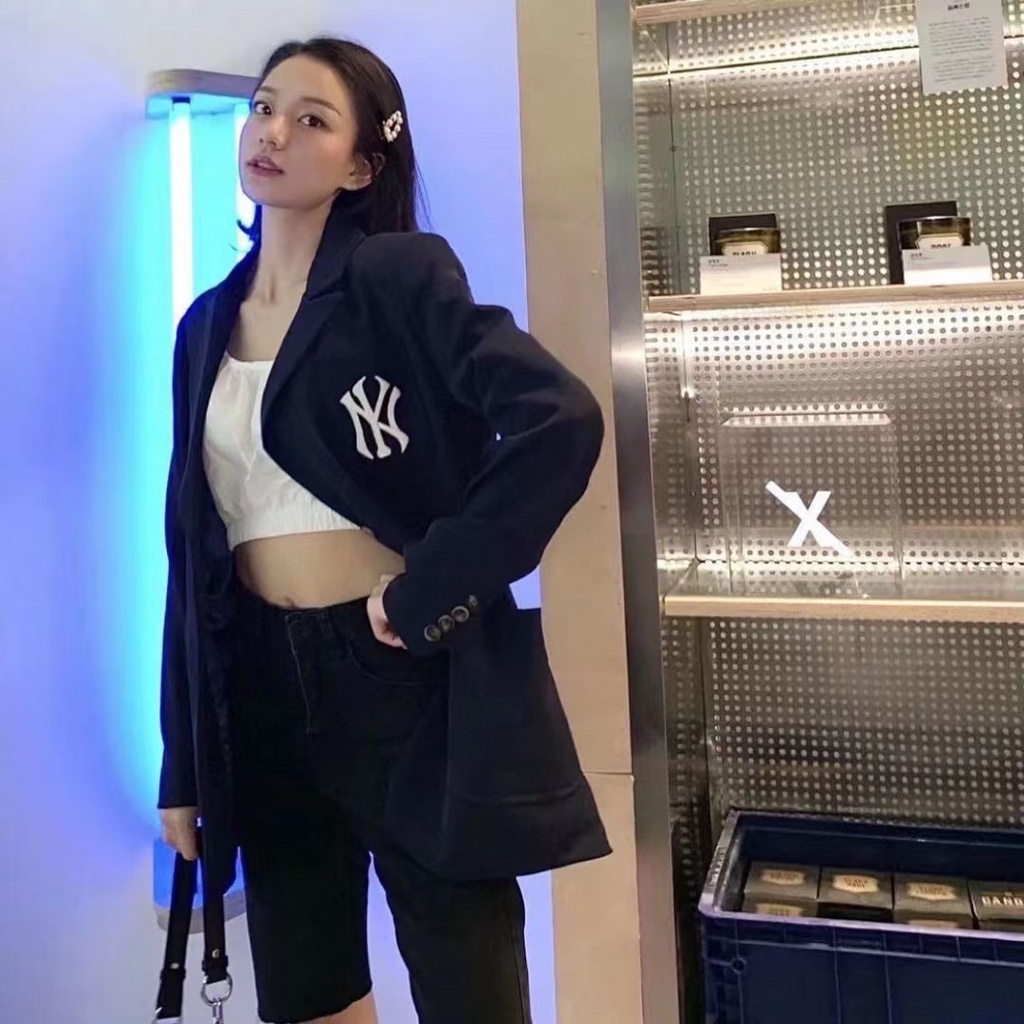 Áo Khoác Vest MLB Yankees NY Cỡ Lớn Thêu Nhãn Hàng Mới 2023 Cho Nam Và Nữ