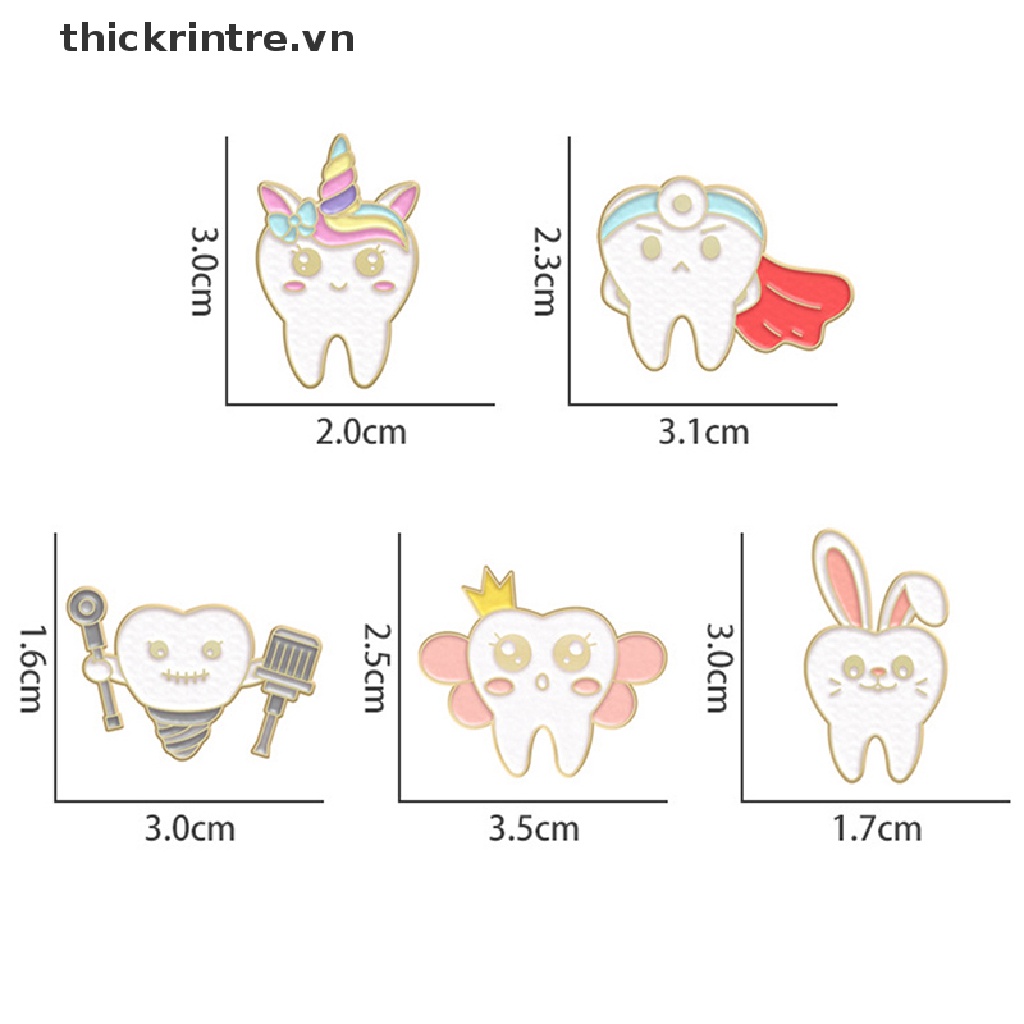 Ghim Cài Áo Hình Chiếc Răng Thời Trang