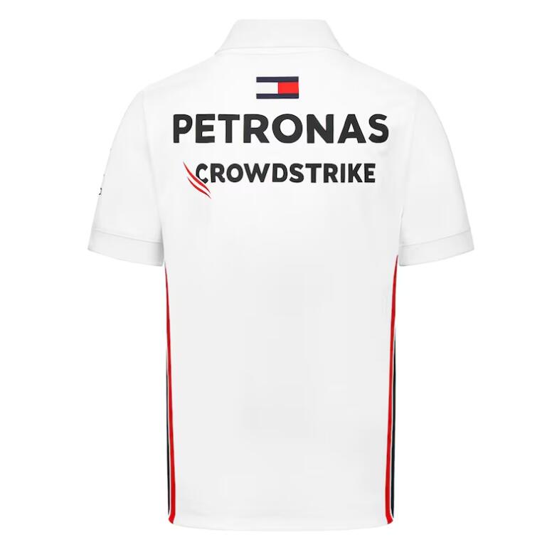 Bộ Đồ Đua Xe F1 2023 Mới Nhất + Áo polo Tay Ngắn In Logo Mercedes AMG Petronas Team + Áo Thun Tay Ngắn Mùa Hè