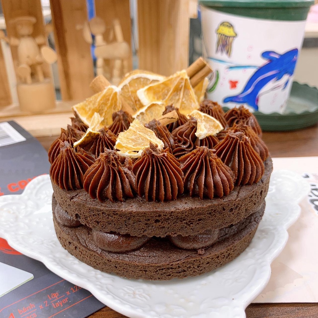 [Tự làm bánh sinh nhật] Set nguyên liệu làm bánh kem socola - Tiny Chocolate Cake cực ngon và đẹp mắt, độc quyền Beemart