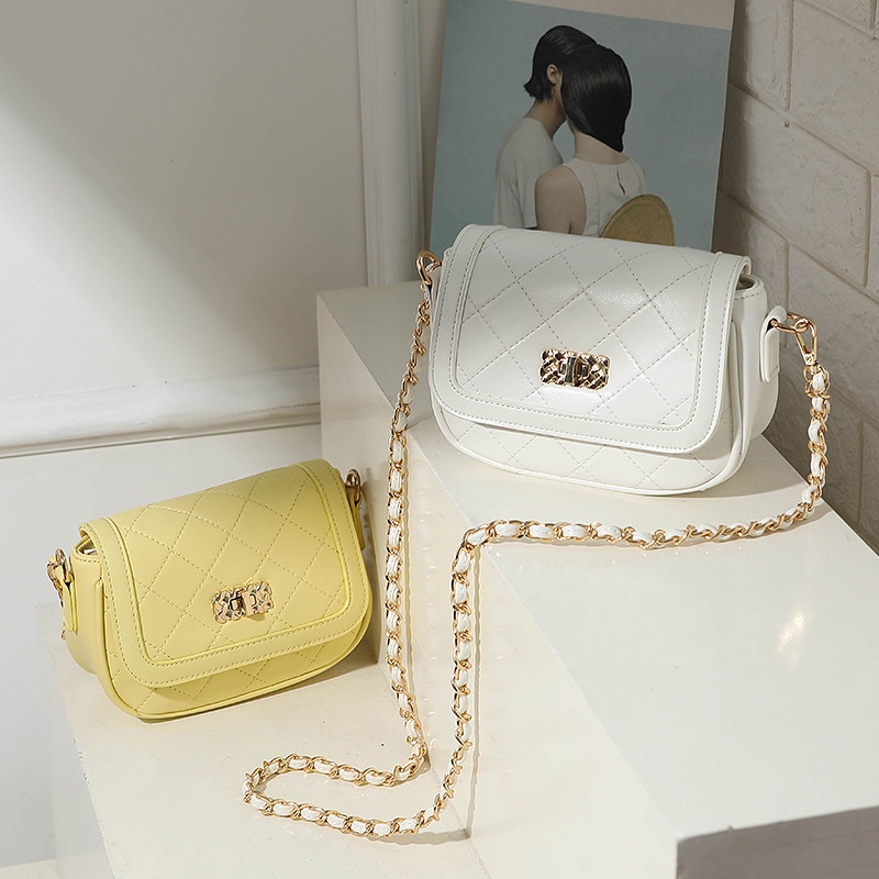 Túi đeo chéo IELGY dáng nhỏ hình thoi phong cách Hàn Quốc ngọt ngào cho nữ