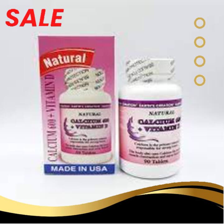 Calcium 600 and Vitamin D USA - Bổ Sung Canxi và vitamin D -hộp 90 viên [ Free Ship ]