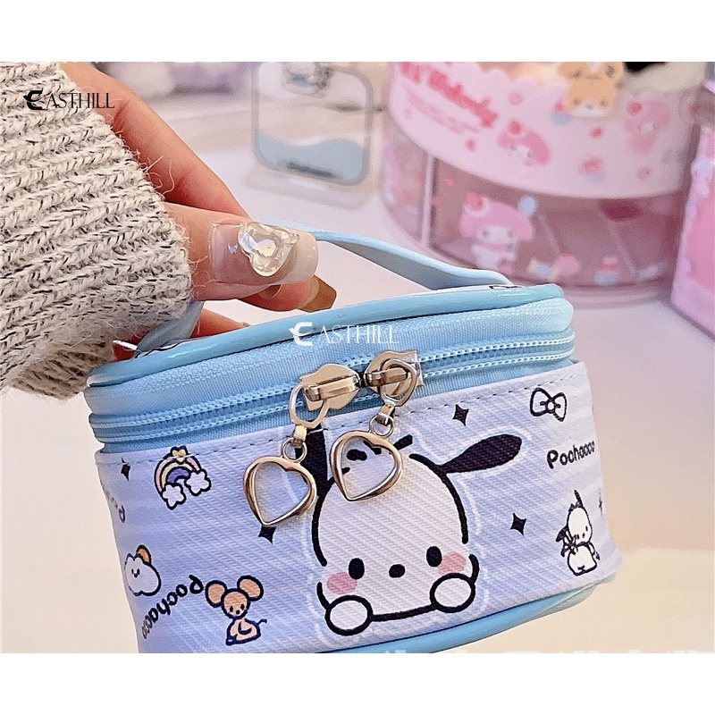 Ví Đựng Tiền Xu Mini Bằng PU Hình Mèo Cinnamoroll Kuromi KT Dễ Thương