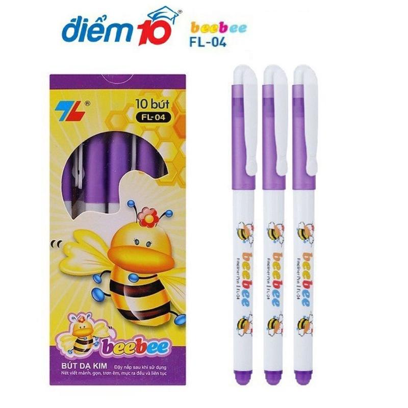 Hộp 10 cây Bút lông kim Beebee Thiên Long ( HÀNG CHÍNH HÃNG ) FL-04, VIết dạ kim BeBe - Loki