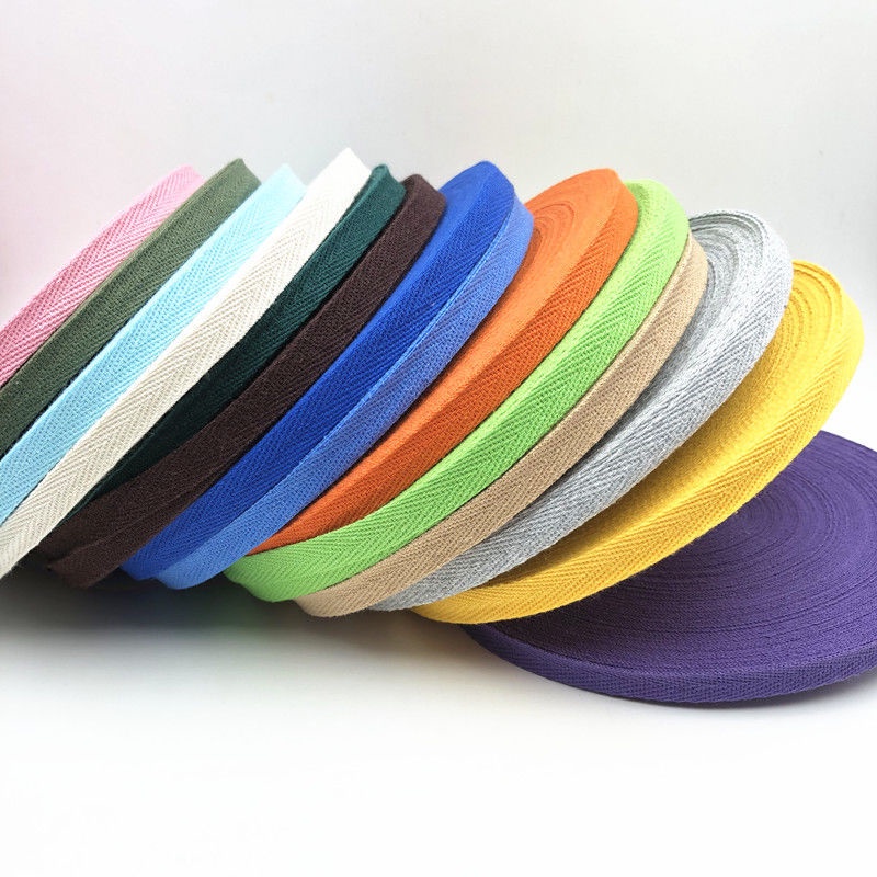 Cuộn Dây Cotton 10m 1cm Nhiều Màu Sắc Dùng Để Làm Đồ Handmade DIY