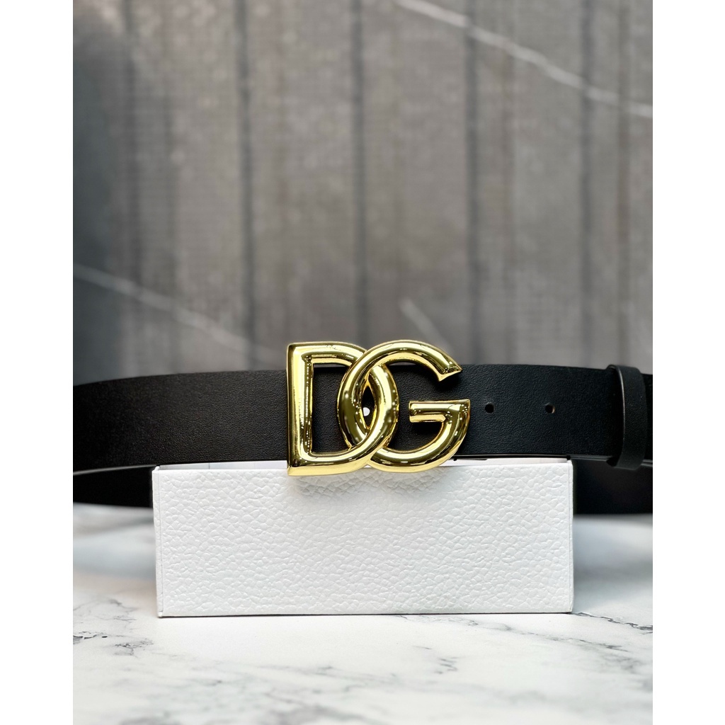 Thắt lưng, dây nịt, belt DG mặt DG vàng size 85-110cm fullbox LA 1-1 on web