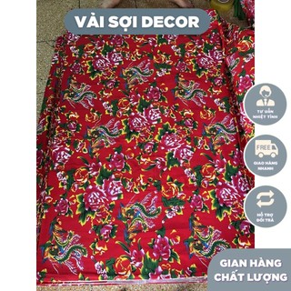 Vải chăn con công các màu( 2,43m x 1,6m)