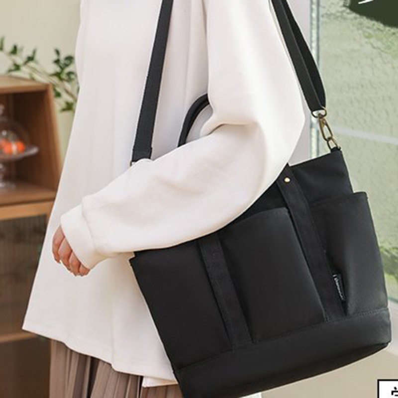 Túi tote Bằng Vải nylon Sức Chứa Lớn Đa Năng Thời Trang Dễ Phối Đồ Cho Nữ