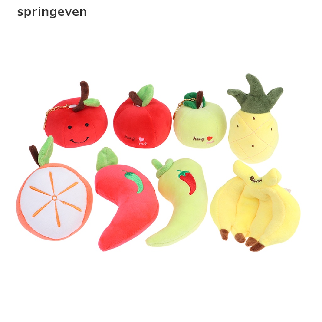 Móc Khóa Hình Trái Cây Nhồi Bông Đáng Yêu