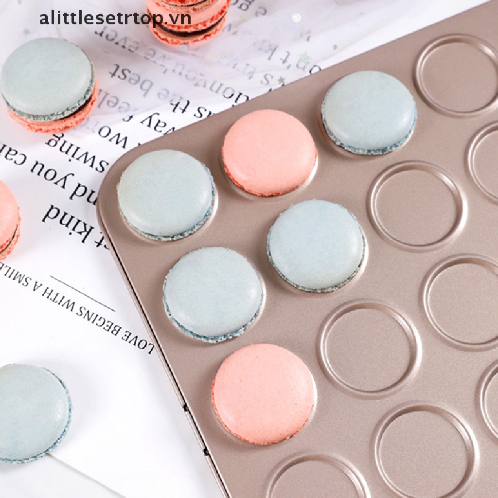 Khay Nướng Bánh Macaron 30 Lỗ Bằng Thép Carbon Chống Dính