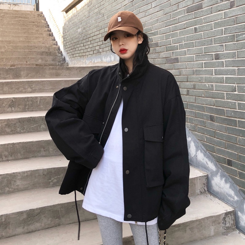 IELGY  Áo Khoác Thiết Kế Đơn Giản Thời Trang Hàn Quốc Cho Nữ