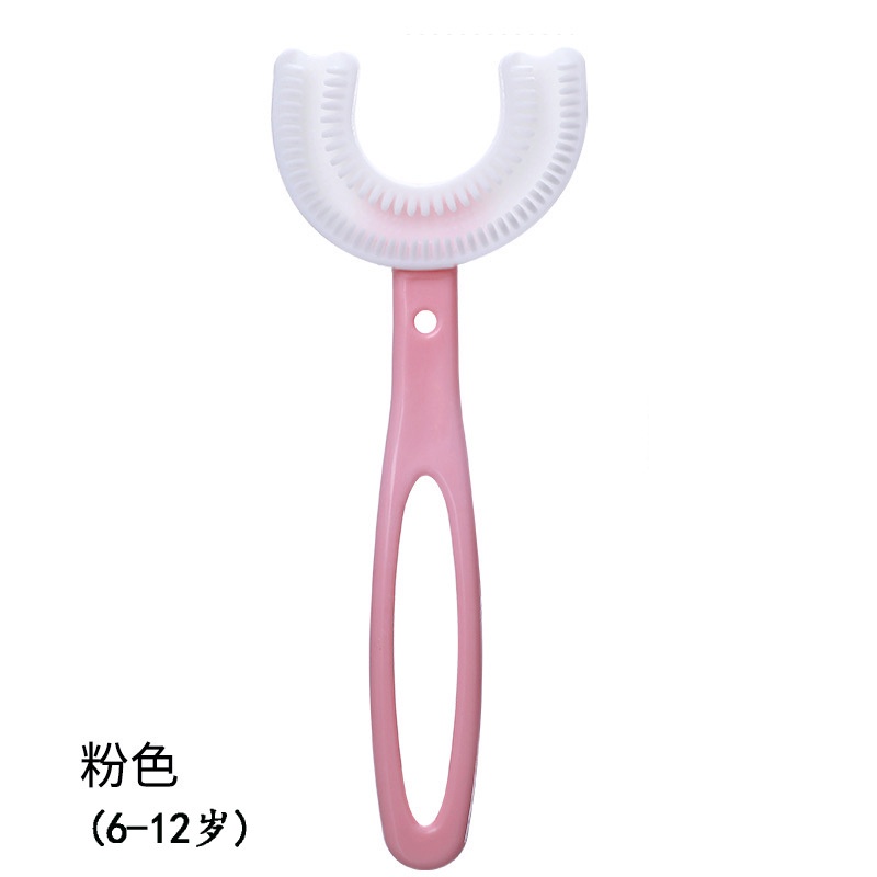 Bàn Chải Đánh Răng Silicon Lông Mềm Hình Chữ U Cho Bé Xyxb074