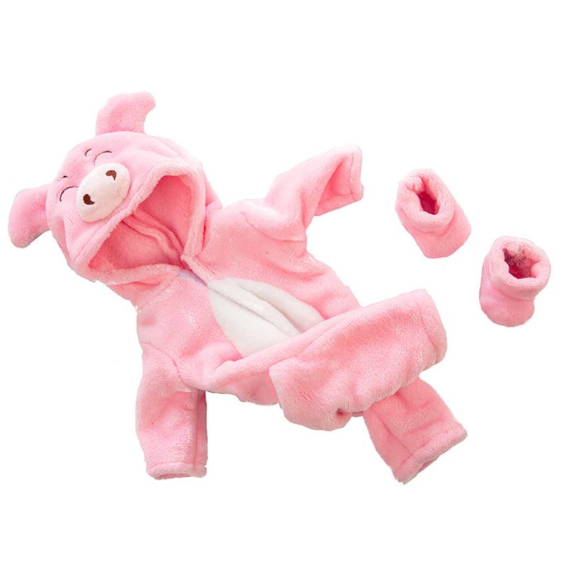 Bộ Áo Liền Quần + Giày Thời Trang Thu Đông Dễ Thương Cho Búp Bê 18-inch