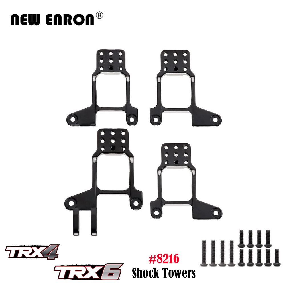 #8216 4 cái mặt trước bằng nhôm &amp; Giá đỡ tháp sốc phía sau cho 1/10 RC Crawler Car Traxxas Bronco k5 g500 Bộ phận nâng cấp Defender TRX4